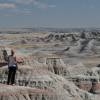 Mirante no Badlands National Park, em South Dakota, nos Estados Unidos